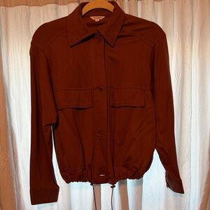 Max Studio Rust Brown Utility Jacket